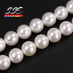 High quality Natural White Shell Pearl Round Loose Beads 2 3 4 5 6 8 10 12 14 16MM For Jewelry Making Choker Making Diy Bracelet