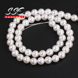 High quality Natural White Shell Pearl Round Loose Beads 2 3 4 5 6 8 10 12 14 16MM For Jewelry Making Choker Making Diy Bracelet