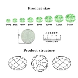 Crystal Rondelle Beads 2 3 4 6 8 10 12mm Glass Faceted Round Beaded For DIY Making Accessories Needlework Wholesale In Bulk