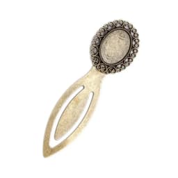 10pcs Antique Bronze Cabochon Base Bezel Trays Bookmark Glass Pendant Setting Dome for DIY Charm Punk Jewelry Making Accessories