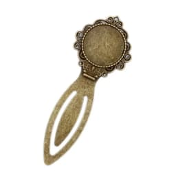 10pcs Antique Bronze Cabochon Base Bezel Trays Bookmark Glass Pendant Setting Dome for DIY Charm Punk Jewelry Making Accessories
