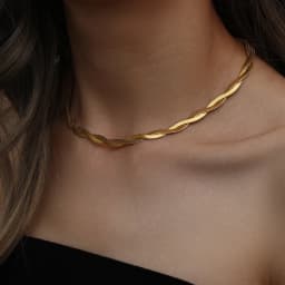 E.B.belle Steel 18k Gold Plated Flat Snake Chain Bracelets Bangles For Women Herringbone Chain Accessories Jewelry Gift