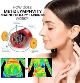 Lymphatic Drainage Slimming Hoop Earring Flysmus Halolux Lymphvity Magnetotherapy Germanium Earrings Acupuncture Therapy Earring