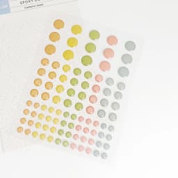 Creative Path Small Glitter Scrapbooking Enamel Dot Stickers Colored Epoxy Resin Round Journaling Mini Stickers For DIY Crafting