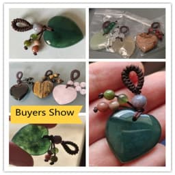 Natural Stone Keychain Charms Heart Red Agates Amethysts Opal Pendants for Jewelry Making Necklace Keychain Gift