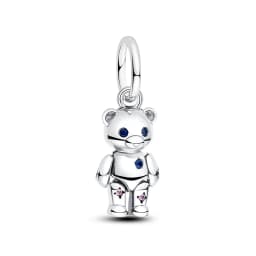 New Original 925 Sterling Silver Charms Star Moon Blue Crystal Glass Beads Fit Brand Bracelets Necklaces Jewelry For Women