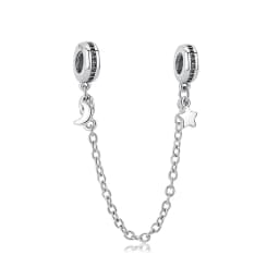New Original 925 Sterling Silver Charms Star Moon Blue Crystal Glass Beads Fit Brand Bracelets Necklaces Jewelry For Women