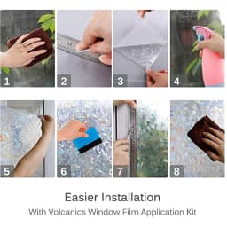 3D Stained Glass Window Film Removable Self Adhesive Glass Sticker Static Cling Vinyl Window Paper For Bathroom Home Decorative