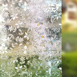 3D Stained Glass Window Film Removable Self Adhesive Glass Sticker Static Cling Vinyl Window Paper For Bathroom Home Decorative