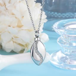 Dropshipping Trendy Stainless Steel Tear Drop Pet Urn Ashes Necklace Pendant Memorial Ash Keepsake Cremation Jewelry