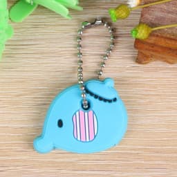 New Product Cartoon Silicone Protective Keychain Case Cover for Key Control Dust Cartoon Keyrings Holder Organizer Home Supplies