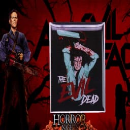 Twilight Chainsaw Evil Dead Pin Army of Darkness Hero Ash Necronomicon Book of The Dead Brooch 80s Horror Demon Movie Badge