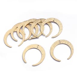 10pcs 27x26mm Raw Brass Moon Charms Pendant for DIY Earrings Necklace Bracelet Charms Jewelry Making Handmade Supplies