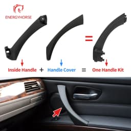 Car Inner Handle Interior Door Panel Pull Trim Cover Gray Beige Black left Right For BMW 3 series E90 E91 318 320 2005-2011