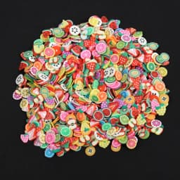 1000-3000pcs Mix Fruit Soft Clay Slime Animal Flower Slice Resin Filler for Nail Art Epoxy Mold DIY Craft Making Wholesale