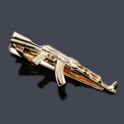 31 high quality aircraft tie clip brand new fashion laser metal machine gun tie clip pin men's Tie Wedding Shirt badge gift
