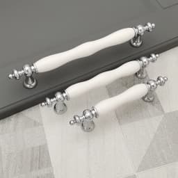 European Silver Golden Ceramic Furniture Handle Wardrobe Cabinet Closet Door Knob Dressing Table and Drawer Pulls Hardware