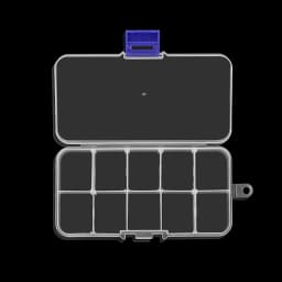 10 Slots 12 Color Plastic Storage Jewelry Box Compartment Adjustable Container for Beads Earring Box Jewelry Rectangle Box Case