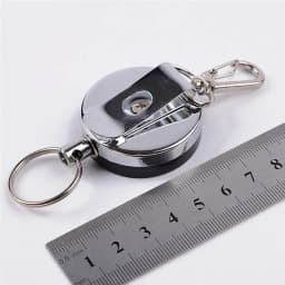 Resilience Steel Wire Rope Elastic Keychain Recoil Sporty Retractable Alarm Key Ring Anti Lost Yoyo Ski Pass ID Card