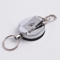Resilience Steel Wire Rope Elastic Keychain Recoil Sporty Retractable Alarm Key Ring Anti Lost Yoyo Ski Pass ID Card