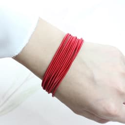 New Fashion Jewelry Women's Gift Carbon Steel Material Diameter 1.7mm Spring Screw Head Can Open Elastic Color Spring Bracelet