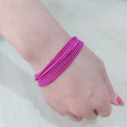 New Fashion Jewelry Women's Gift Carbon Steel Material Diameter 1.7mm Spring Screw Head Can Open Elastic Color Spring Bracelet
