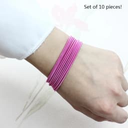 New Fashion Jewelry Women's Gift Carbon Steel Material Diameter 1.7mm Spring Screw Head Can Open Elastic Color Spring Bracelet