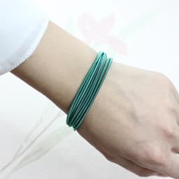 New Fashion Jewelry Women's Gift Carbon Steel Material Diameter 1.7mm Spring Screw Head Can Open Elastic Color Spring Bracelet
