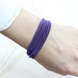 New Fashion Jewelry Women's Gift Carbon Steel Material Diameter 1.7mm Spring Screw Head Can Open Elastic Color Spring Bracelet