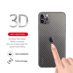 5PCS Back Film For IPhone 12 Mini XS MAX Protective Film For iphone 15 14 13 12 11 17Pro Max 16Plus Transparent Carbon Fiber