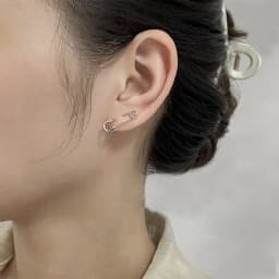 CIAXY Silver Color Irregular Pin Earrings for Men and Women Couples Personality Paper Clip Earring Gothic Jewelry Gifts