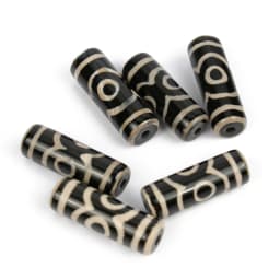 1/2pcs Prayer Mala Tibetan Mystical Dzi 3 Green Eyes Oval Agates Beads For Jewelry Making DIY Bracelet Necklace Charms Findings