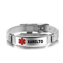 Medical Alert ID Bracelet Emergency First Aid Health Monitoring Laser Engraved Satinless Steel Adjustable Bracelet for Men Women