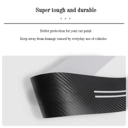 4Pcs Carbon Fiber Car Door Sill Protector Welcome Pedal Decoration Leather Stickers for Nissan Kicks P15 Auto Accessories