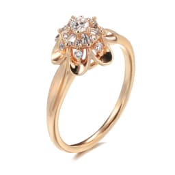 Kinel Luxury 585 Rose Gold Bride Ring For Women Fashion Natural Zircon Cute Finger Rings Romantic Birthday Gift For Girlfriend