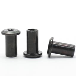 10pcs/lot M3 M4 M5 M6 M8 Black Zin Plated Large Flat Hex Hexagon Socket Head Rivet Connector Insert Joint Sleeve Cap Butt Nut