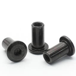 10pcs/lot M3 M4 M5 M6 M8 Black Zin Plated Large Flat Hex Hexagon Socket Head Rivet Connector Insert Joint Sleeve Cap Butt Nut
