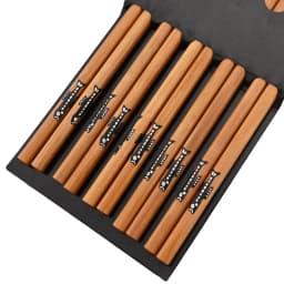 Reusable 5Pairs Set Handmade Bamboo Japanese Style Natural Wood Chopsticks Sushi Food Cat Flower Multi Color Wooden Chopsticks