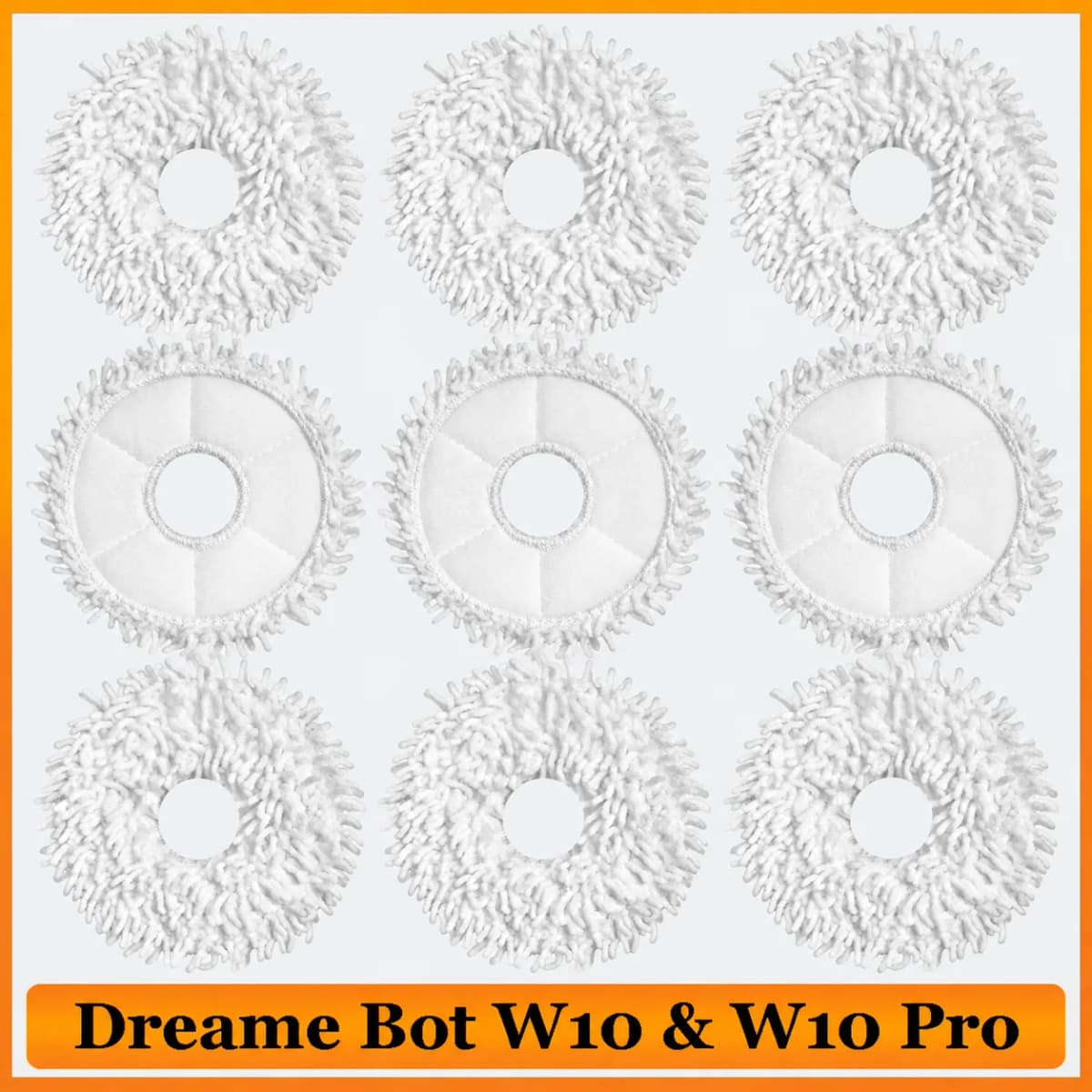 Mop Pad Spare Parts For XiaoMi Dreame Bot W10 & W10 Pro Self-Cleaning Robot Vacuum And Mop Accessories Vacuum Cleaner Mop Cloth