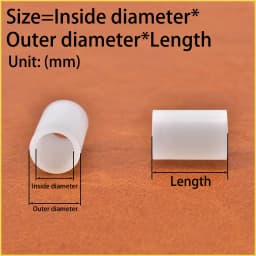 M2.7 M3.2 M4.2 M5.2 White Nylon Plastic Motherboard Standoff Rround Metric PC Computer Board Spacer PCB Hollow Non Threaded