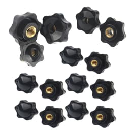 1/5pcs M4 M5 M6 M8 M10 M12 Female Thread Star Knob Handles Shaped Perforated / No Perforated Clamping Nuts Knobs