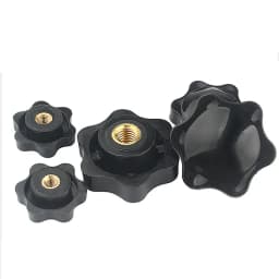 1/5pcs M4 M5 M6 M8 M10 M12 Female Thread Star Knob Handles Shaped Perforated / No Perforated Clamping Nuts Knobs