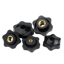 1/5pcs M4 M5 M6 M8 M10 M12 Female Thread Star Knob Handles Shaped Perforated / No Perforated Clamping Nuts Knobs