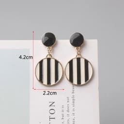 New Fashion Enamel Women Dangle Earrings Korean Flower Drop Geometric Statement Earrings for Female Wedding Ear Jewelry Aretes