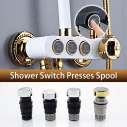 Button Spool For Rain Shower Faucet Touch Switch Leaking Bounce Button Press Valve Faucet Replace Part Accessories