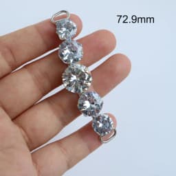 5pc Luxury Crystal Buttons Rhinestone Cubic Zirconia Button for Clothes Decorative CZ Sewing Cashmere Knit Cardigan
