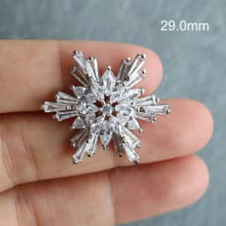 5pc Luxury Crystal Buttons Rhinestone Cubic Zirconia Button for Clothes Decorative CZ Sewing Cashmere Knit Cardigan