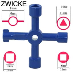 High Quality Multi-functional Electric Control Cabinet Triangle Key Wrench Elevator Water Meter Valve Square Hole New