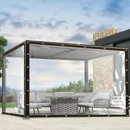 Transparent PE Film Tarpaulin Balcony Succulent Plant Cover Gazebo Tent Rainproof Awning Garden Furniture Waterproof Tarp Cover