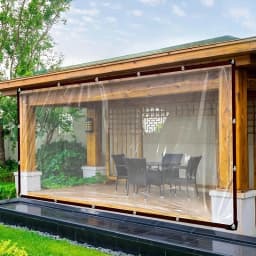 Transparent PE Film Tarpaulin Balcony Succulent Plant Cover Gazebo Tent Rainproof Awning Garden Furniture Waterproof Tarp Cover